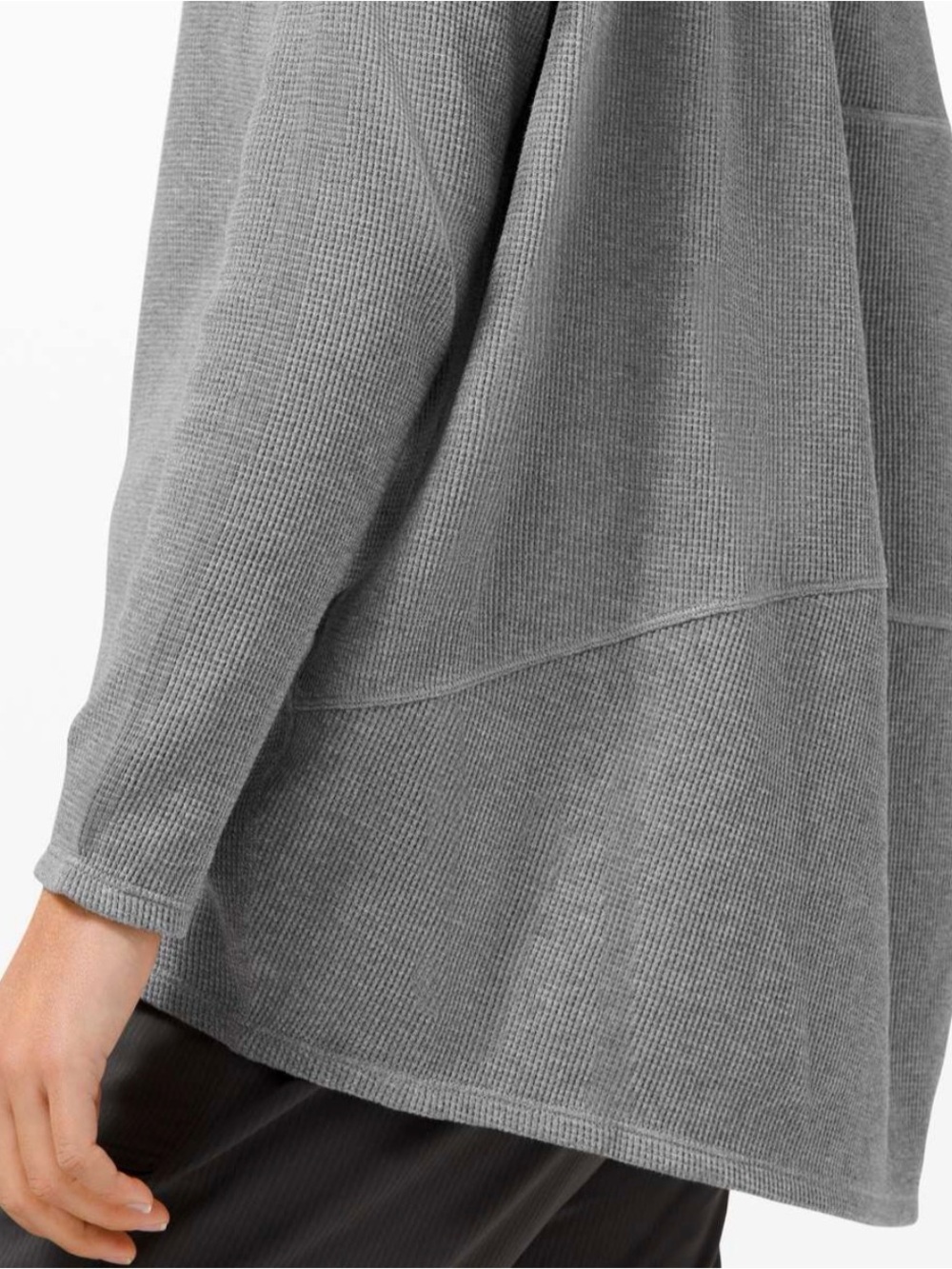 Lululemon Gray Waffle Knit Back in Action - Picture 2 of 9